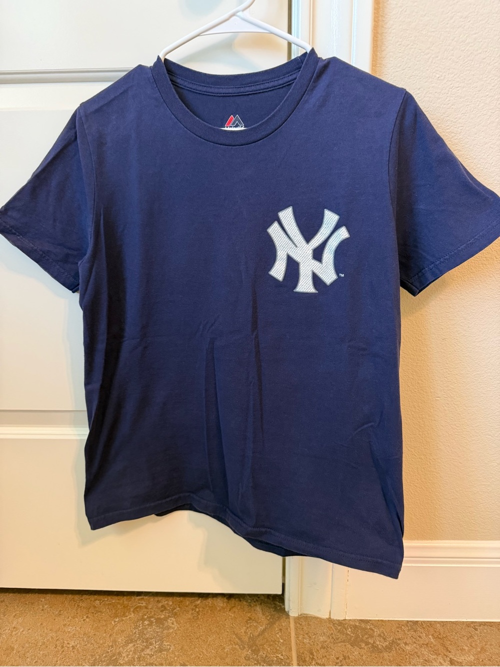 Majestic Navy Kids New York Yankees Aaron Judge Tee